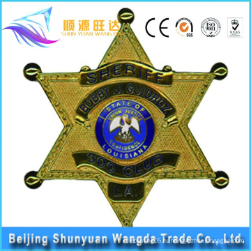Китай Производство Предложение Металл звезда Sharped Пользовательские Pin Знак